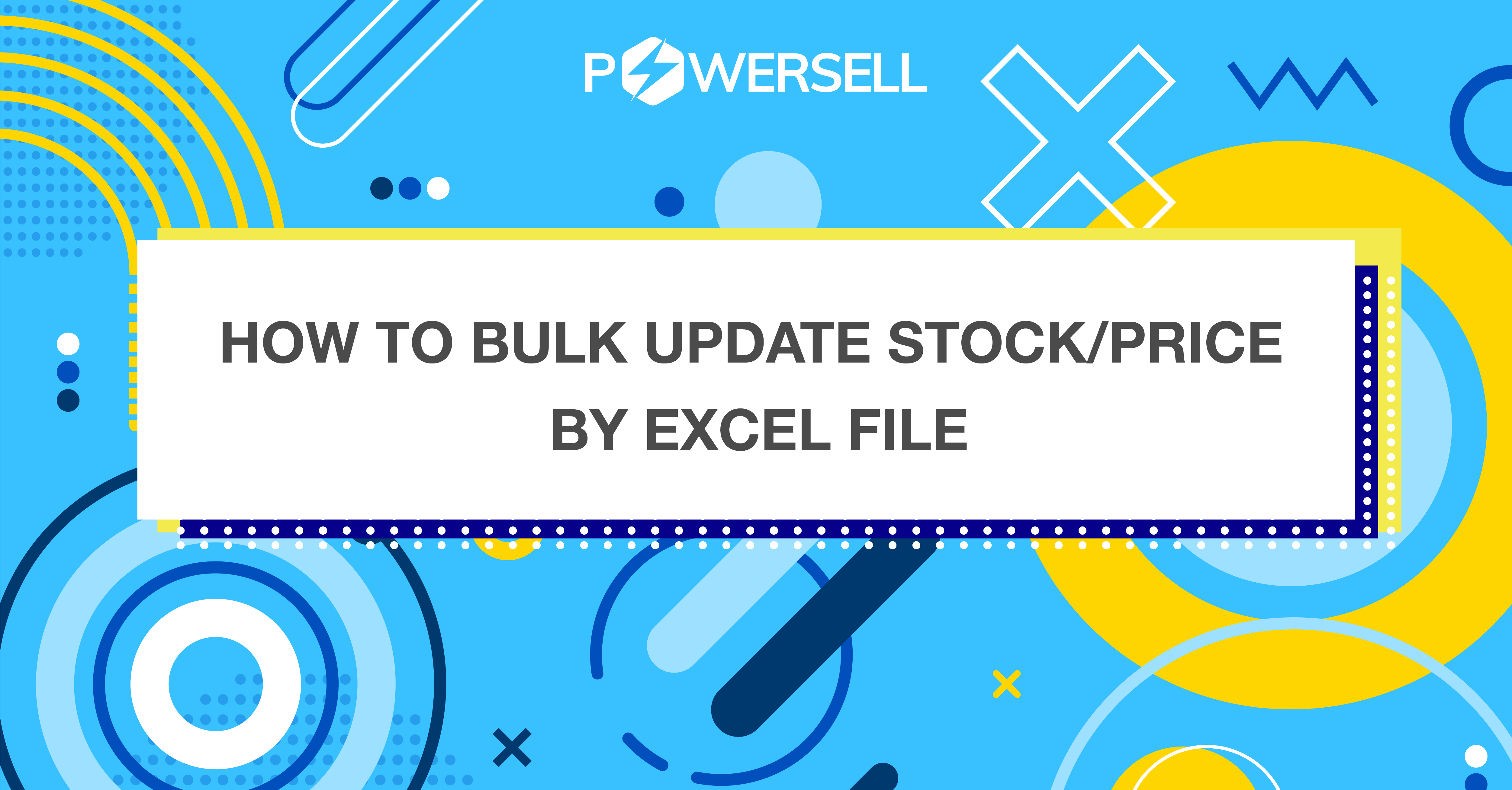 How to bulk update stock/price by excel file