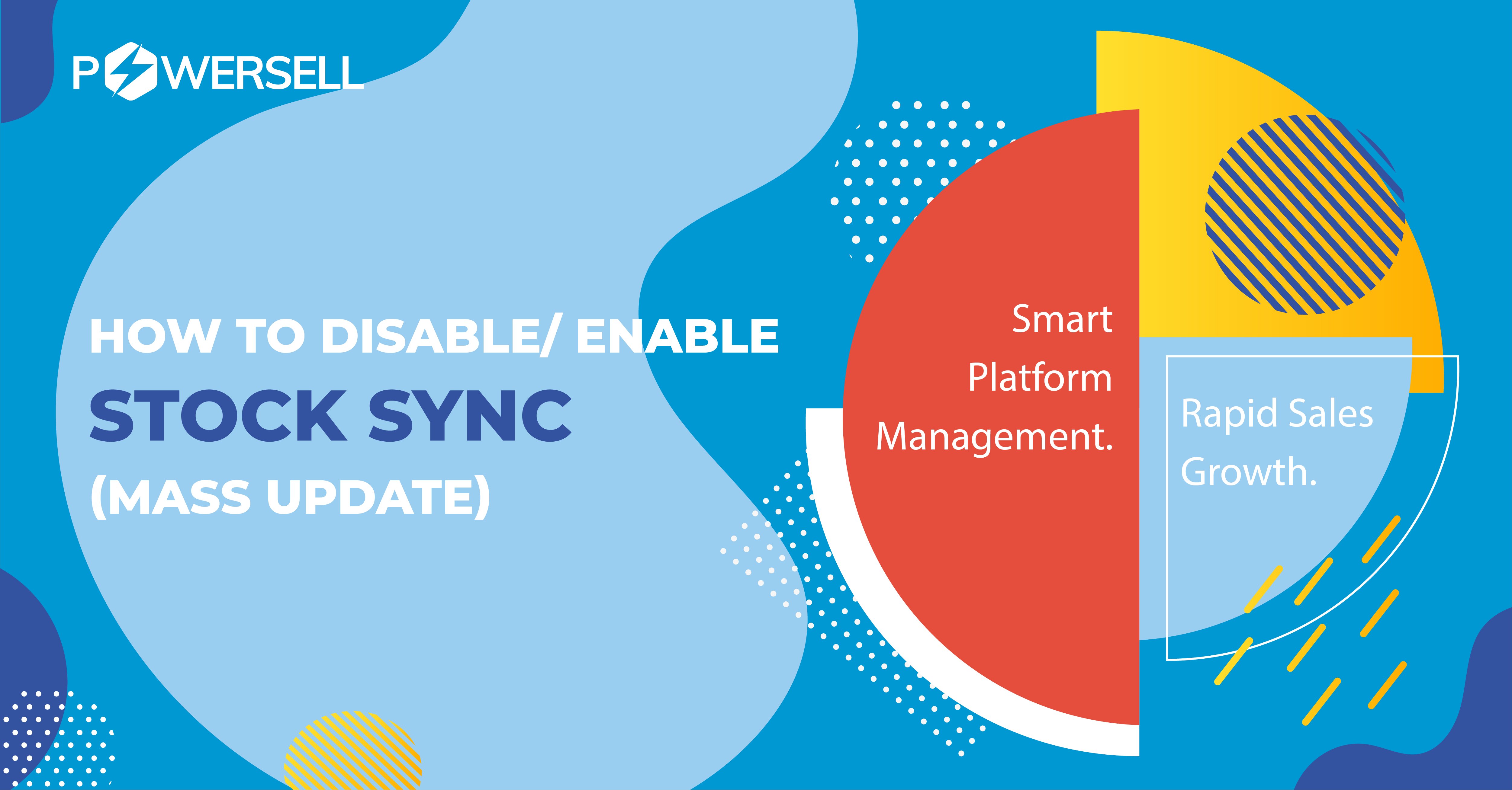 HOW TO DISABLE/ ENABLE STOCK SYNC (MASS UPDATE)