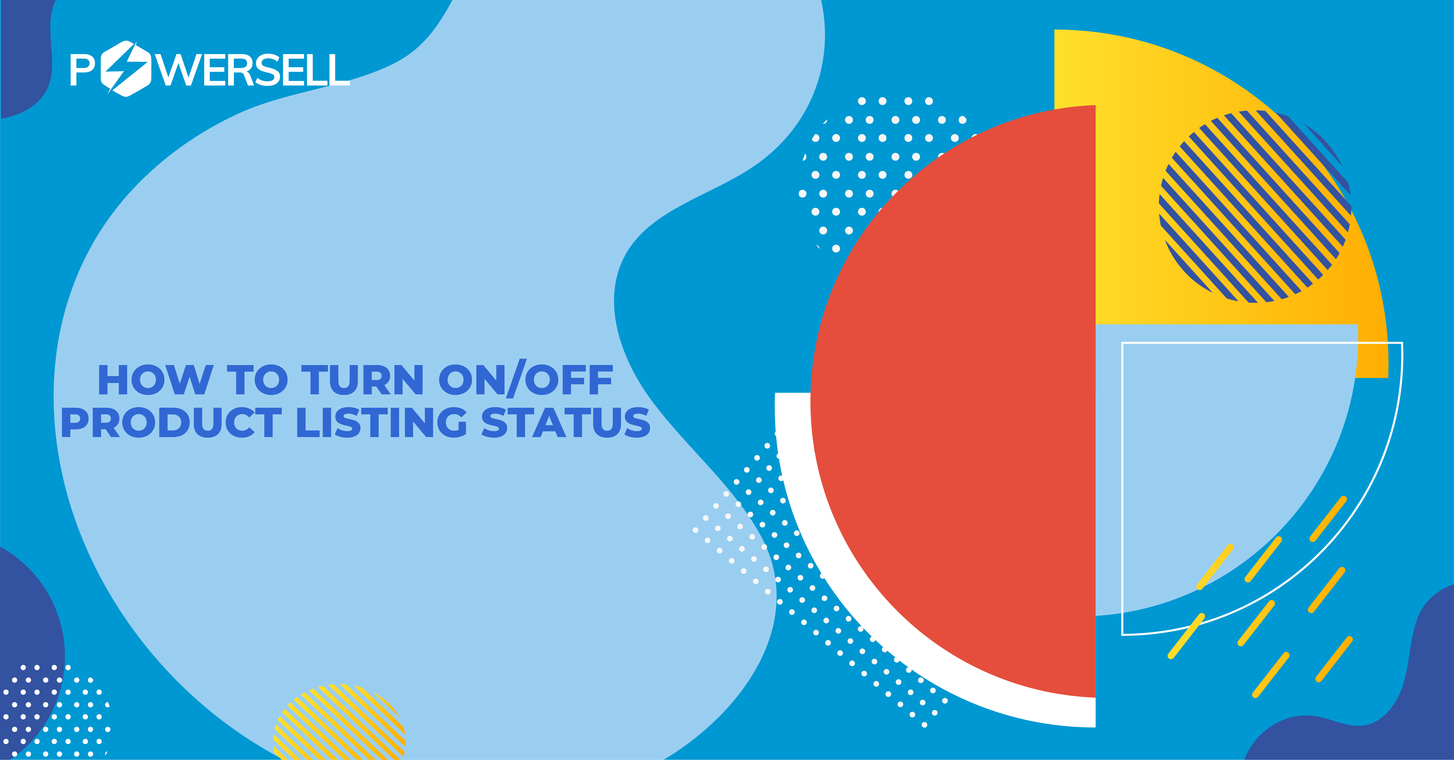 How to turn on/off product listing status